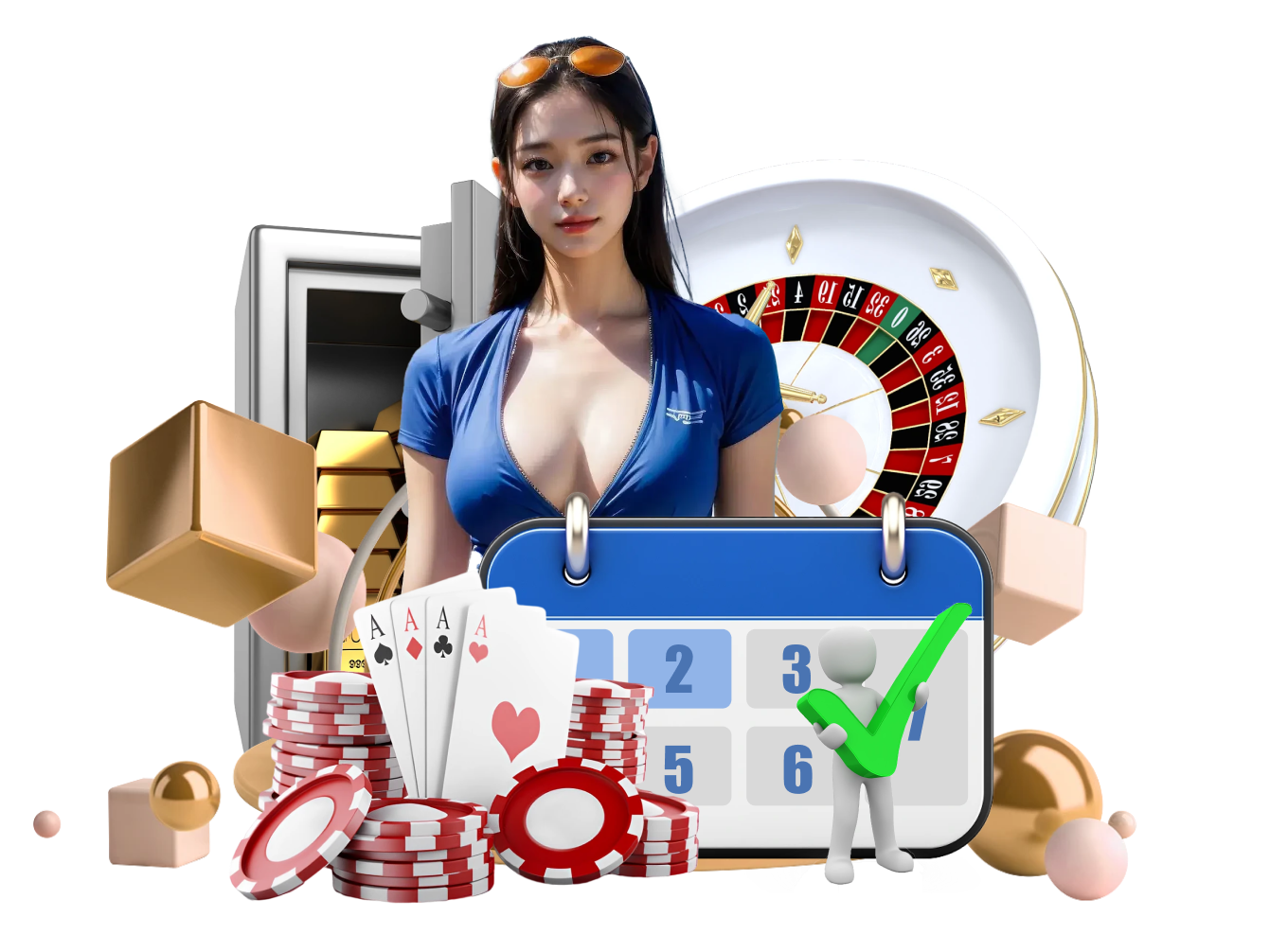 Mobile screen showing casino and slot navigation